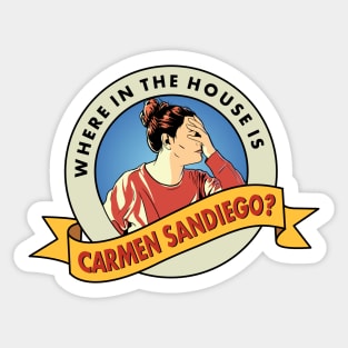 Where in the House is Carmen Sandiego? Sticker